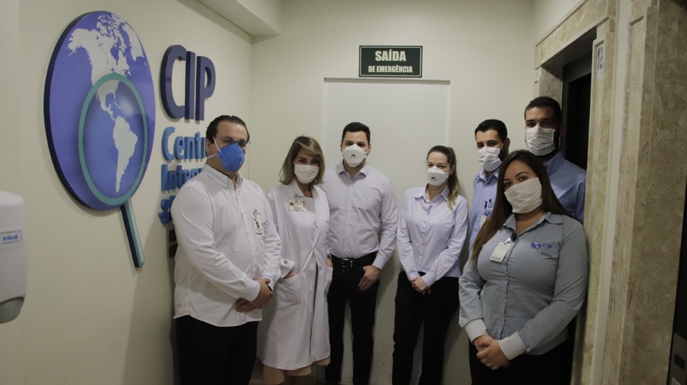 Equipe que trabalha na pesquisa do medicamento contra a Covid-19 em Rio Preto — Foto: Divulgação