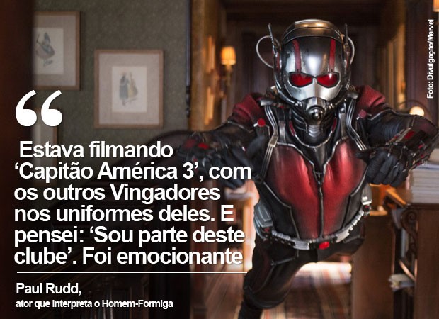 Homem-Formiga é interpretado por Paul Rudd (Foto: Divulgação/Marvel)