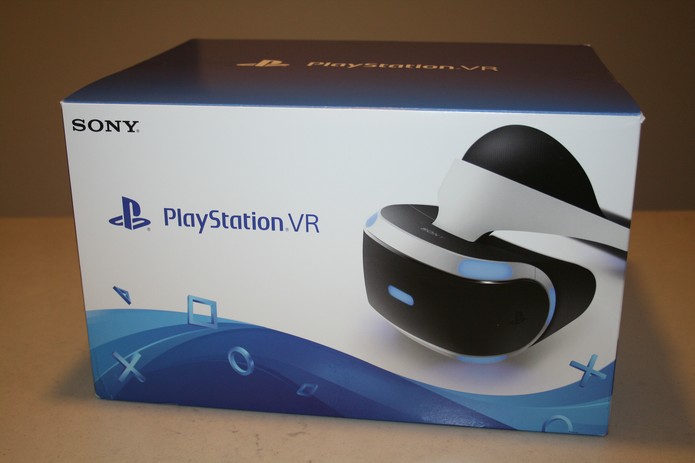 Caixa do PS VR, visão frontal (Foto: Felipe Vinha)