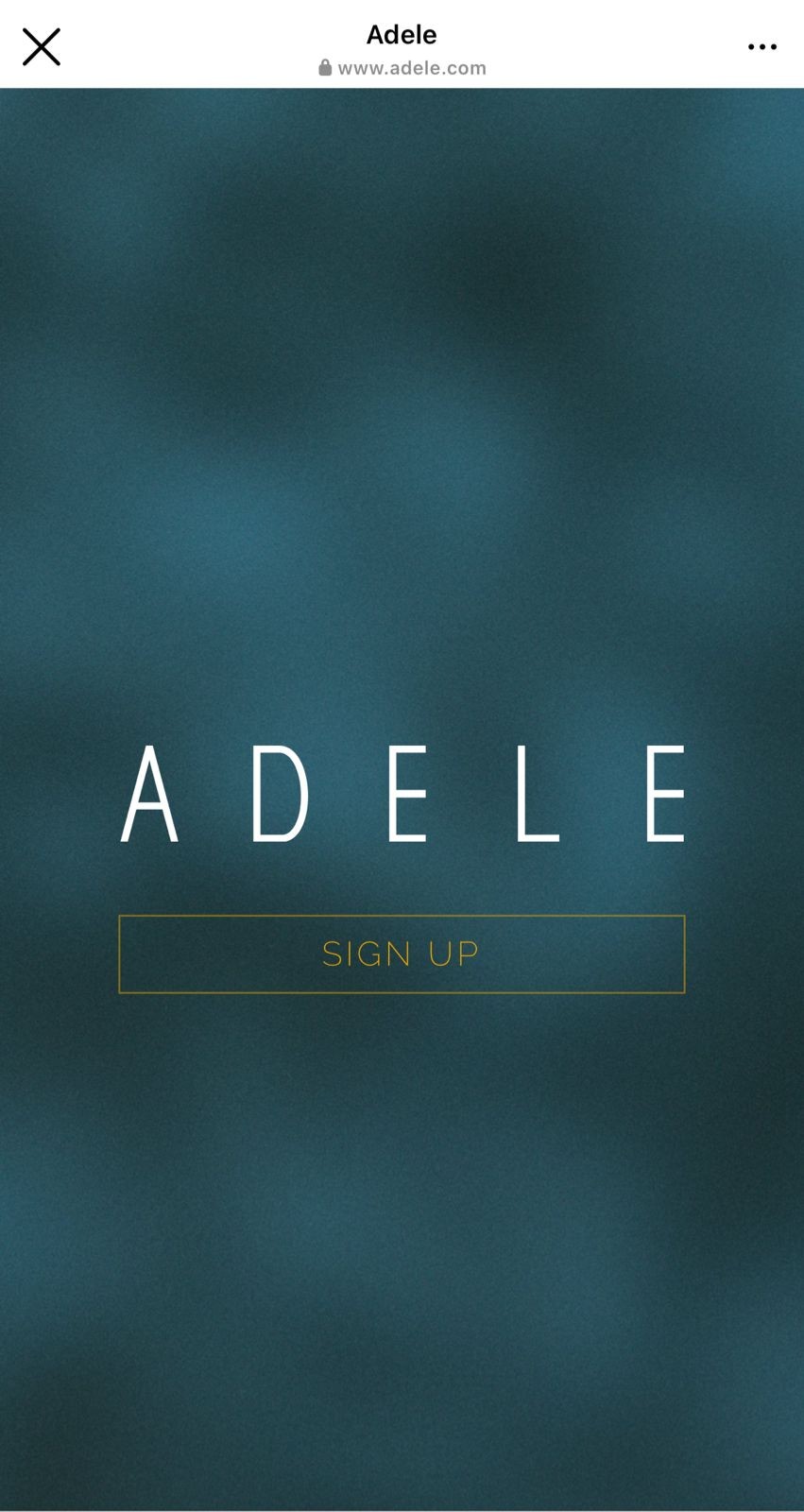 Adele muda layout de suas redes sociais e site, provocando lançamento de novo álbum (Foto: Reprodução/Instagram)