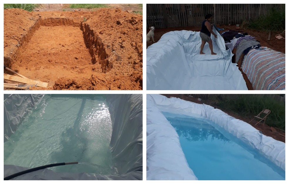 Mulher Aproveita Quarentena E Constroi Piscina Improvisada No Quintal De Casa No Ac Acre G1