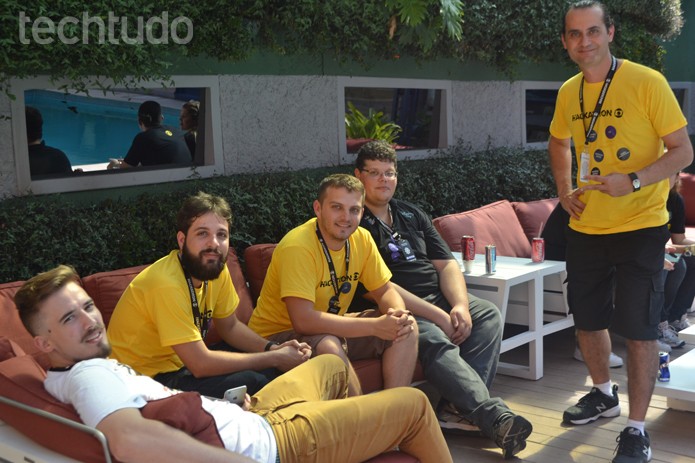 Grupo 9 - Hackathon Globo (Foto: Isabela Giantomaso / TechTudo)