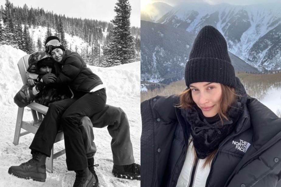 Hailey e Justin Bieber curtindo as férias de inverno em Colorado, nos EUA