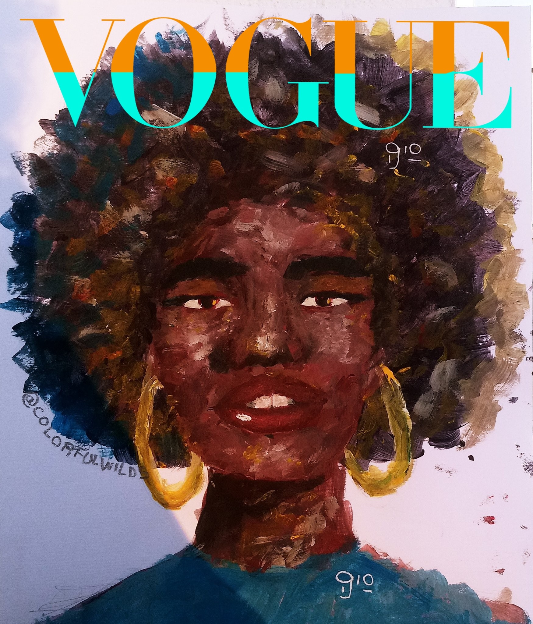 #VogueChallenge por @colorfulwilds (Foto: Reprodução Twitter)