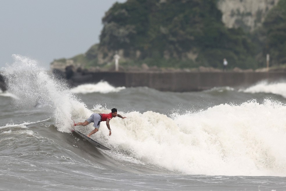Gabriel Medina surfe Olimpíadas de Tóquio — Foto: Ryan Pierse/Getty Images