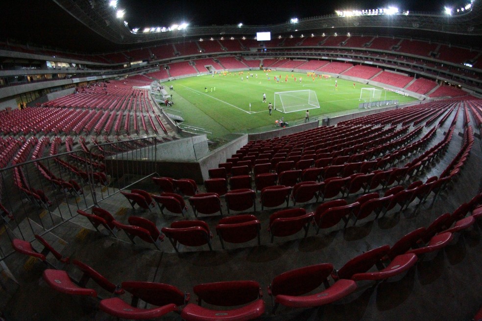 Arena de Pernambuco serÃ¡ o palco do jogo â€” Foto: Marlon Costa / Pernambuco Press