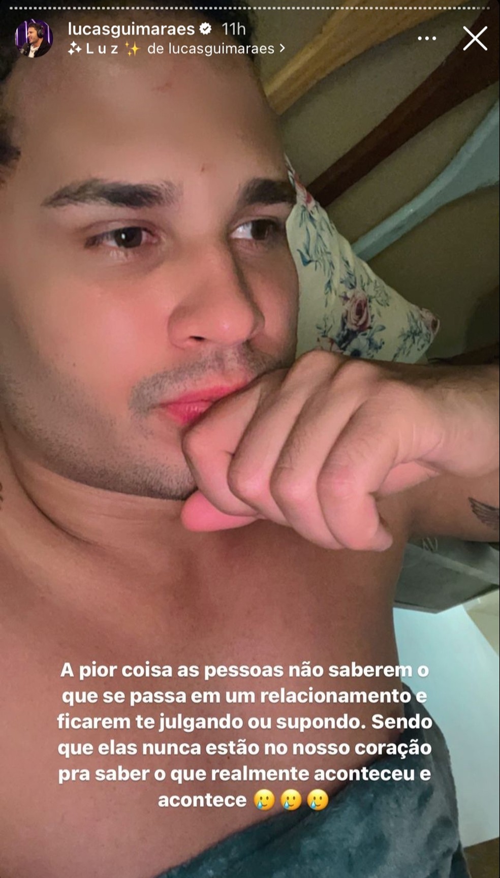 Publicação de Lucas Guimarães — Foto: Instagram
