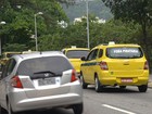 Taxistas deixam porta do TJ após reunião com presidência da casa