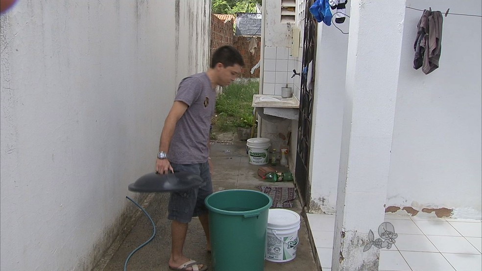 40% de Fortaleza seguem sem abastecimento de água, diz Cagece (Foto: TV Verdes Mares/Reprodução)