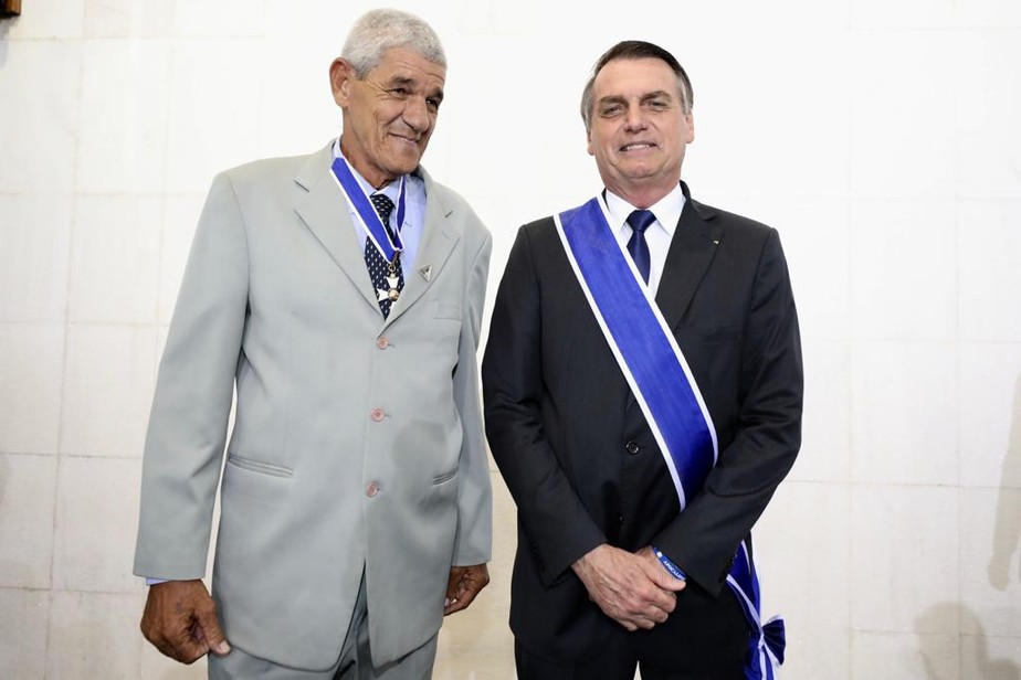 Waldir Ferraz ao lado de Jair Bolsonaro
