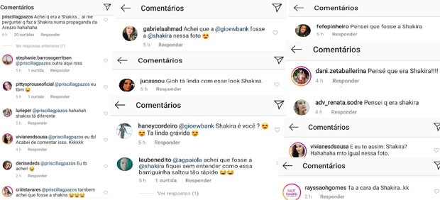 Internautas comparam Giovanna Ewbank a Shakira (Foto: Reprodução/Instagram)