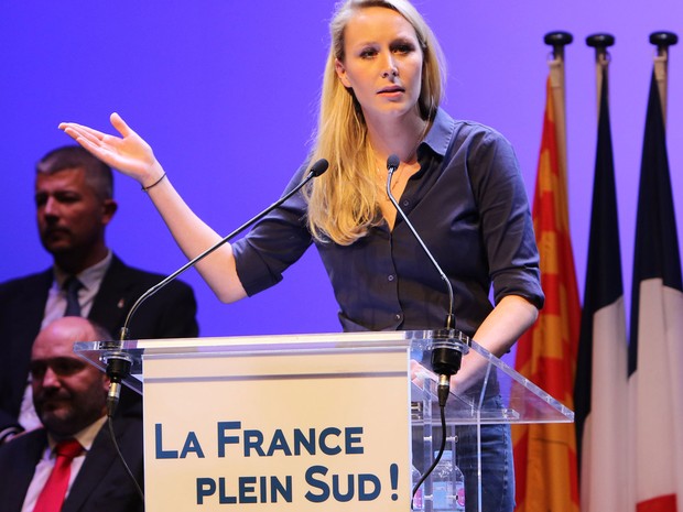 Marion Marechal-Le Pen: "Não somos uma nação islâmica" (Foto: AP Photo/Claude Paris)