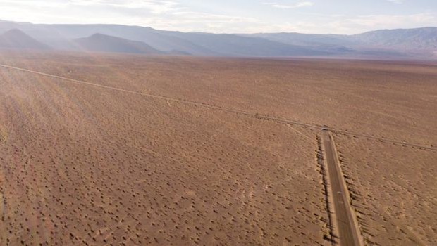 Área 51 fica no deserto do Estado americano de Nevada (Foto: GETTY IMAGES VIA BBC)