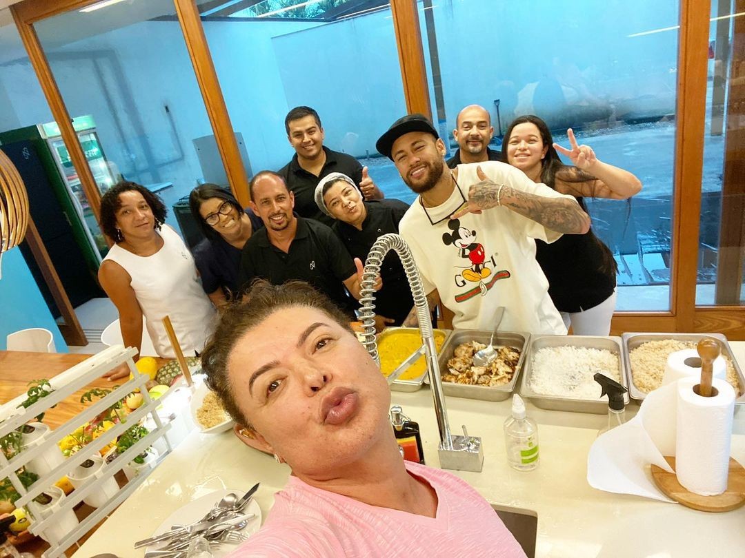 David Brazil mostra almoço com Neymar (Foto: Reprodução/Instagram)