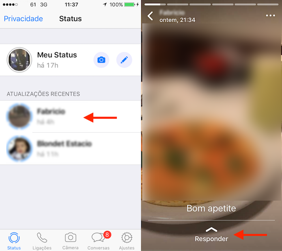 Como Responder Ao Status De Um Amigo No Whatsapp Redes Sociais Techtudo