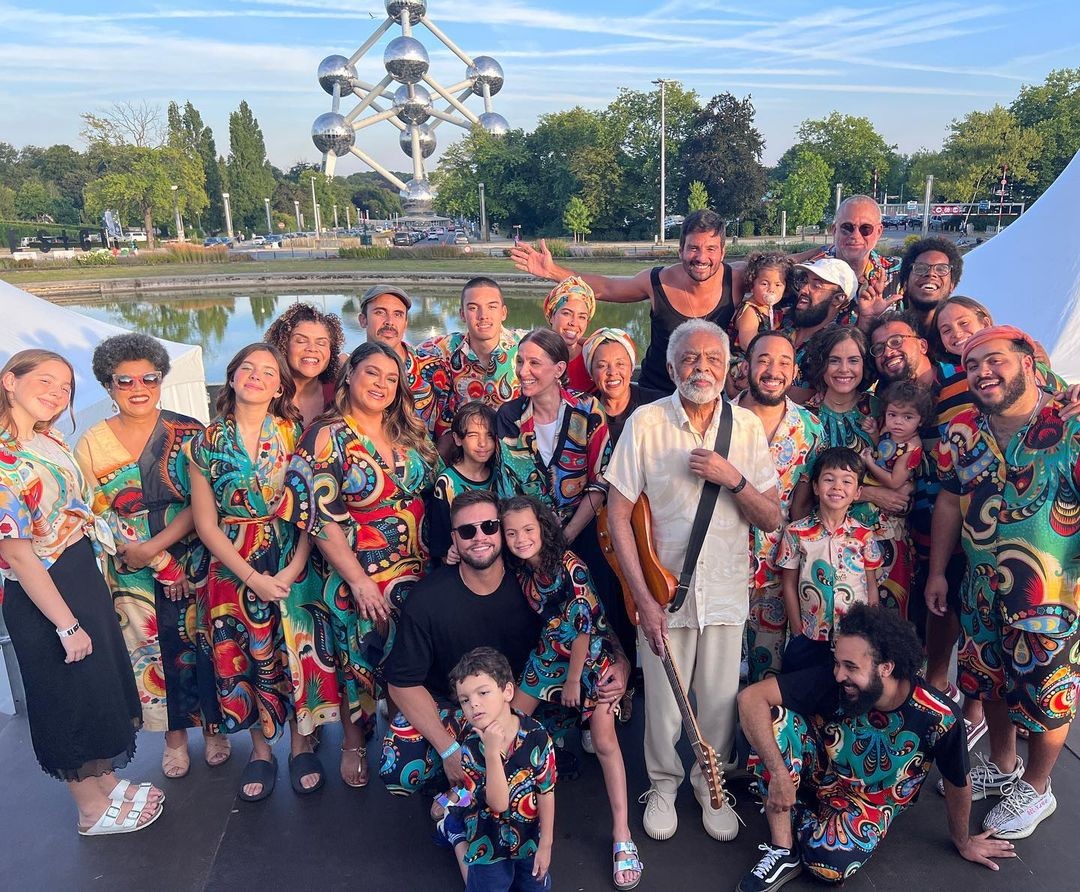 Gilberto Gil celebra encontro completo da família em show na Bélgica (Foto: Reprodução/ Instagram)