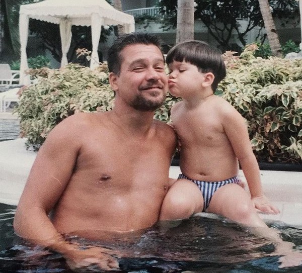 Eddie Van Halen (1955-2020) com o filho, Wolfgang Van Halen (Foto: Instagram)