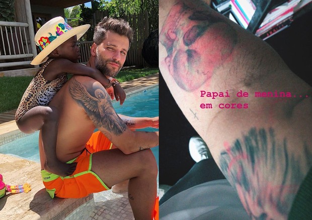 Bruno Gagliasso mostra arte de Titi em suas tattoos (Foto: Reprodução/Instagram)