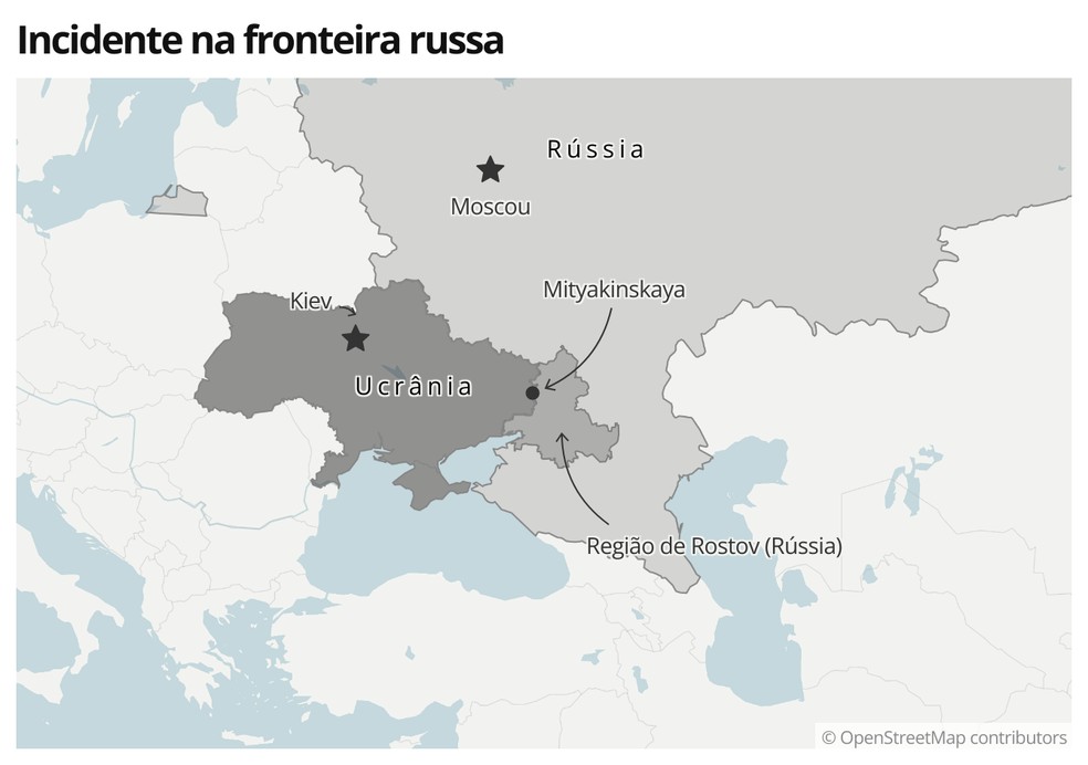 Rússia diz ter matado cinco pessoas que invadiram seu território vindas da Ucrânia — Foto:  g1