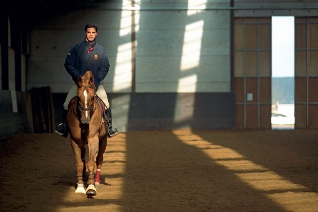 Rodrigo Pessoa, ganhador de três medalhas olímpicas e seu antigo cavalo Baloubet du Rouet (Foto: Getty Images)