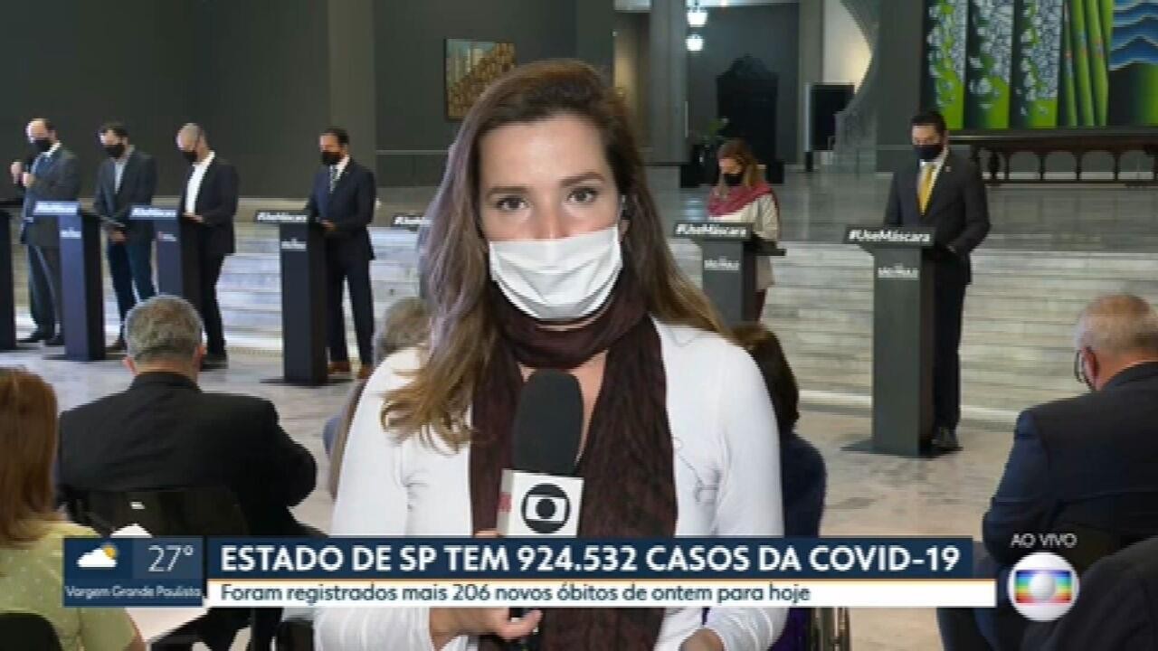 Estado de São Paulo registra 924.532 casos do novo coronavírus