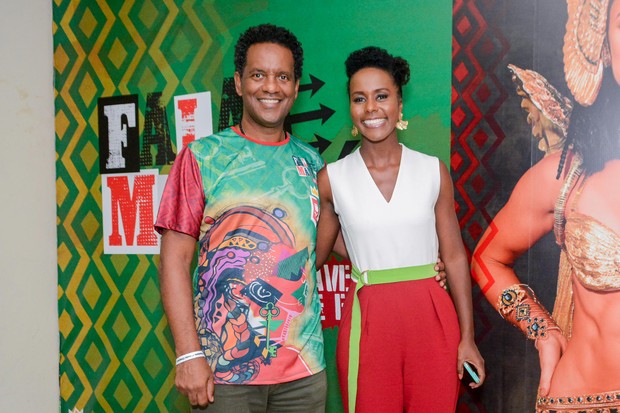 Maju Coutinho e o marido, Agostinho Paulo Moura (Foto: Webert Belicio/AgNews)