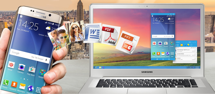 Galaxy S6 pode ser sincronizado com Windows e Mac com o SideSync (Foto: Reprodução/Samsung)
