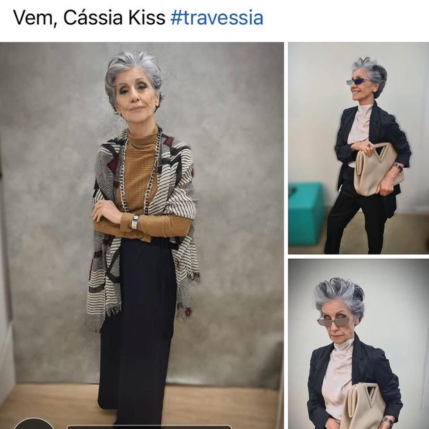 Cássia Kiss como a vilã Sidália de Travessia (Foto: Reprodução/Instagram)
