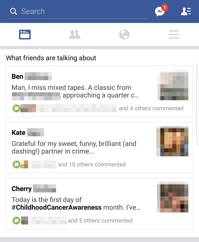 Recurso do Facebook dá destaque a posts de amigos e familiares na linha do tempo (Foto: Reprodução/Mashable)