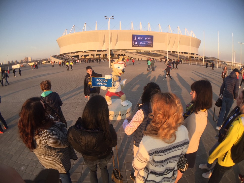 Palco da estreia do Brasil na Copa, Estádio de Rostov é inaugurado neste domingo (Foto: Richard Souza)