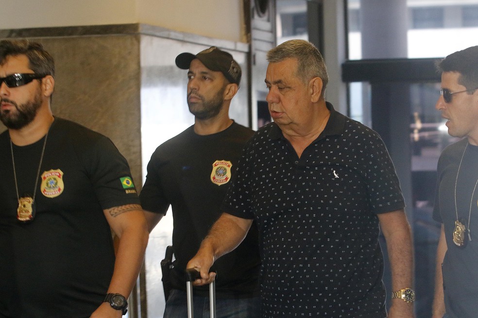 Picciane chega à sede da PF no Rio para depor na operação Cadeia Velha (Foto: Reginaldo Pimenta/Raw Image/Estadão Conteúdo)