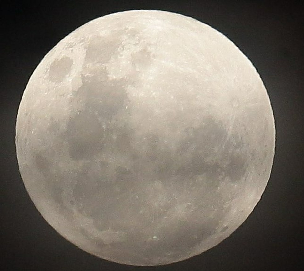 A fase de lua cheia começou no dia 31 de janeiro (Foto: Vagner Marcelo/VC no TG)