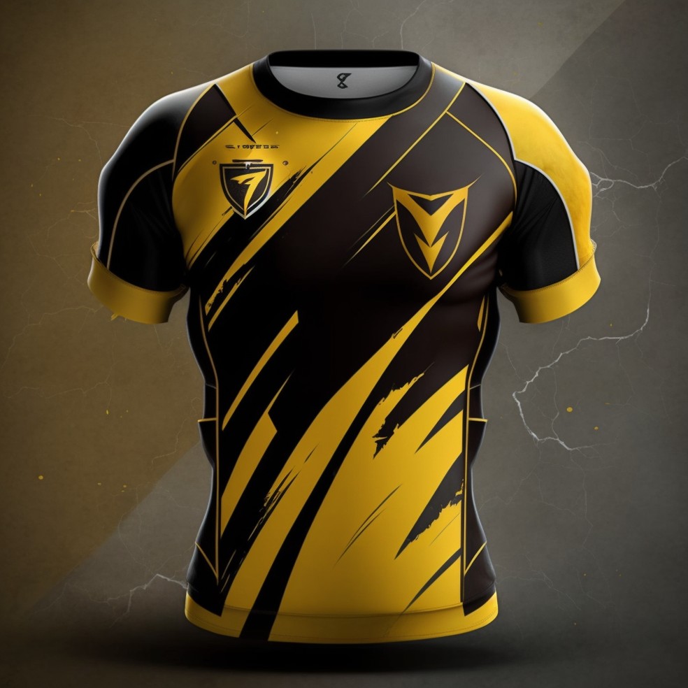 The Strongest: vers&atilde;o futurista da camisa criada por intelig&ecirc;ncia artificial &mdash; Foto: ge