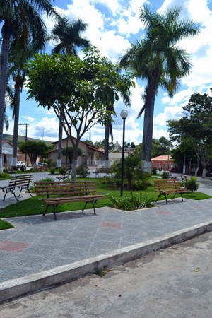 Praça em Serra da Saudade - MG (Foto: Adriana de Oliveira/Prefeitura de Serra da Saudade)