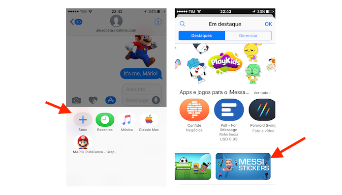 App Store do iMessage acessada através do iPhone (Foto: Reprodução/Marvin Costa)