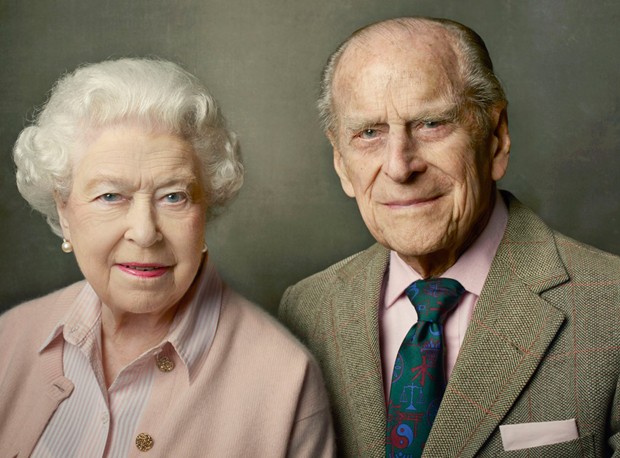 Rainha Elizabeth e o marido, príncipe Philip (Foto: Annie Leibovitz)