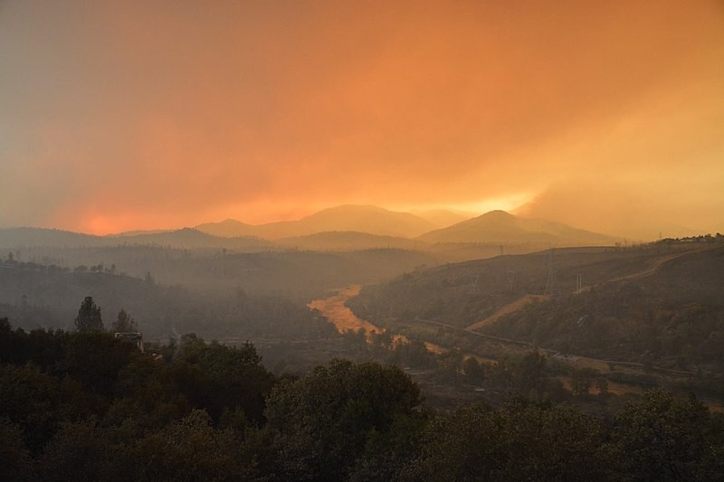 Foto do incêndio Carr (Foto: Wikimedia Commons )