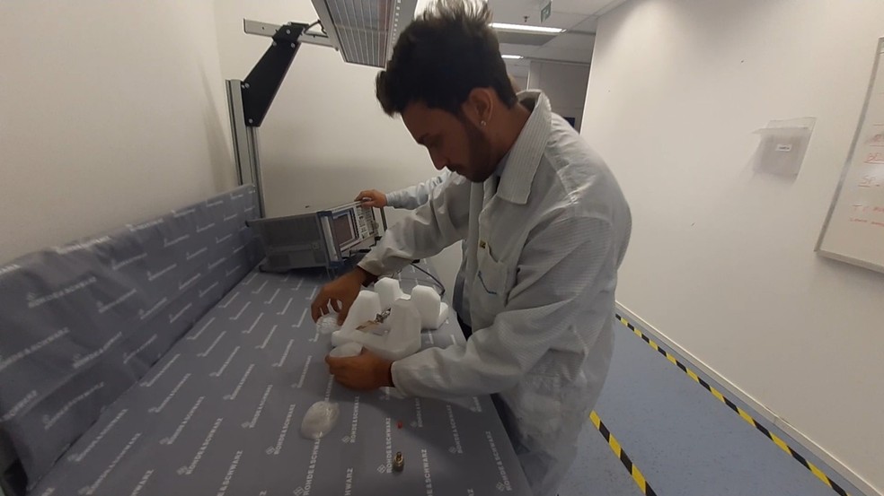 Vitor criou novo método de detectar câncer cerebral em Cubatão, SP — Foto: Reprodução/Cubatão Mil Grau