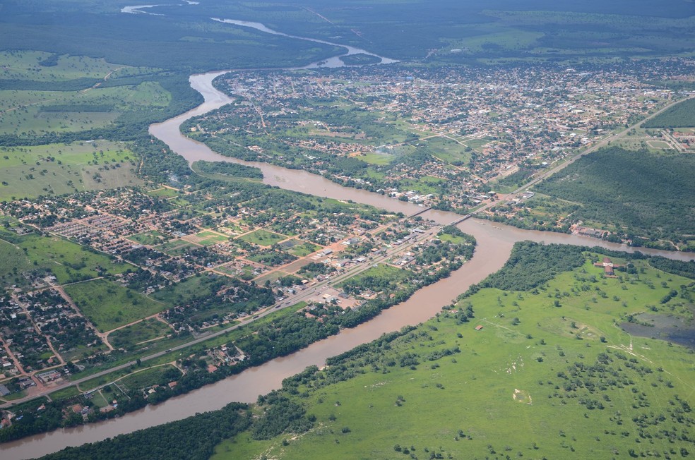Vista aérea de Coxim (MS) — Foto: Prefeitura de Coxim/Reprodução