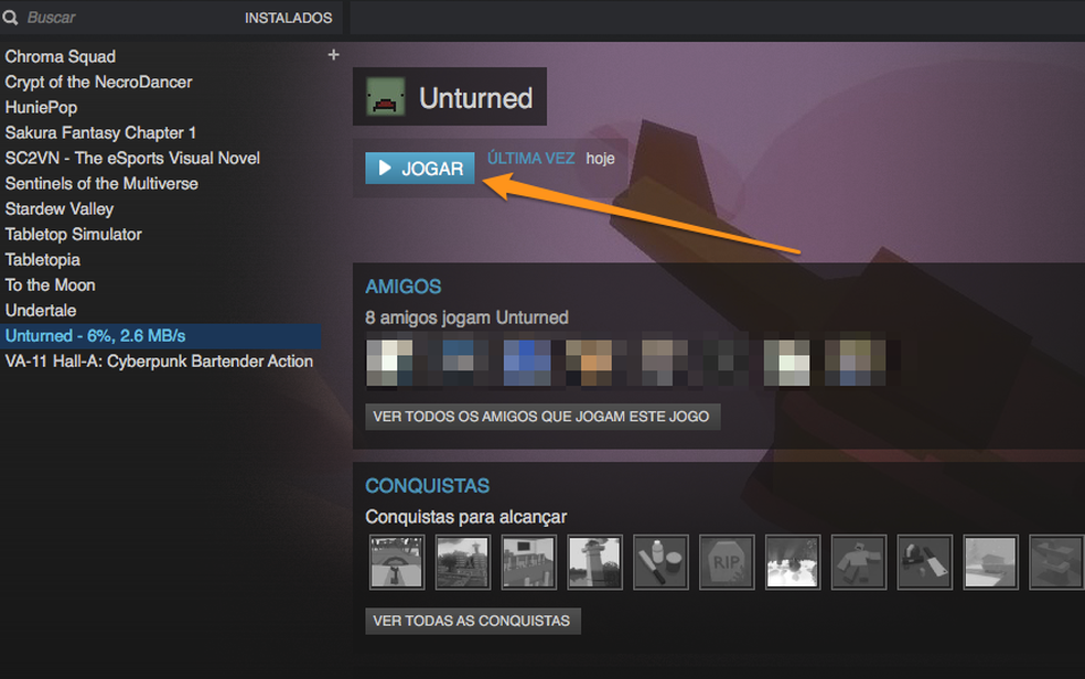 Como fazer download grátis do Unturned no Steam para PC 