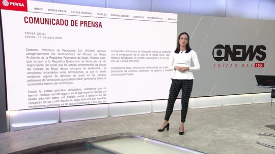 Salles diz que resposta da Venezuela sobre óleo no litoral do Nordeste é 'descabida'