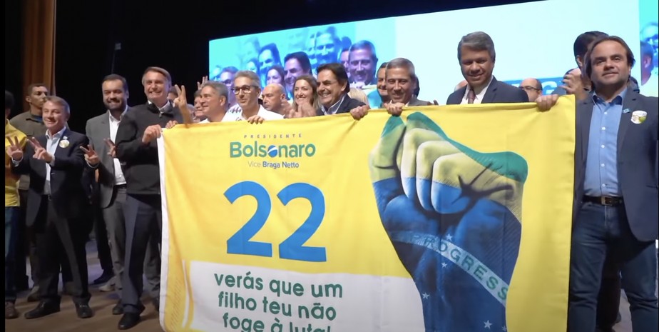 Bolsonaro durante evento em Minas nesta quinta-feira