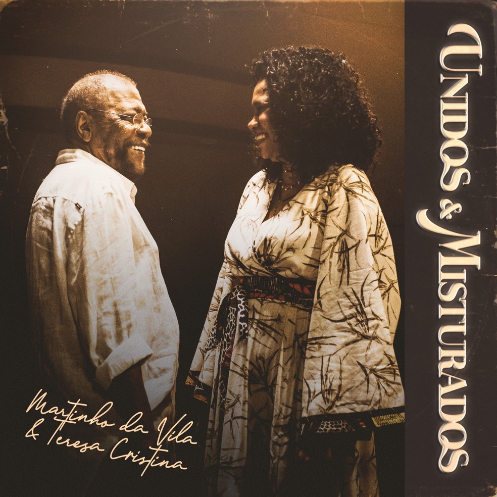 Capa do single 'Unidos & misturados', de Martinho da Vila & Teresa Cristina — Foto: Divulgação