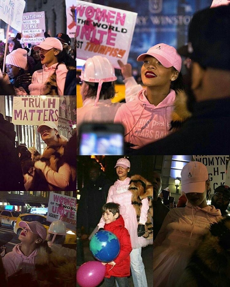 A cantora Rihanna saiu às ruas em Nova York (Reprodução: Instagram)