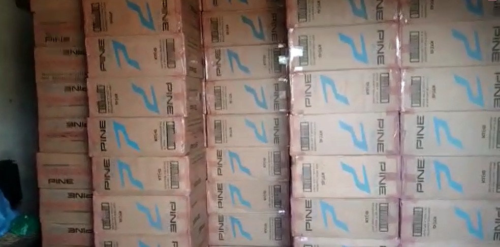 Cerca de 500 mil maços de cigarros contrabandeados são apreendidos na Grande Natal  — Foto: Reprodução