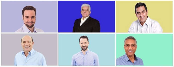 Seis candidatos disputam a Prefeitura de Campos dos Goytacazes (Foto: Arte/ G1)