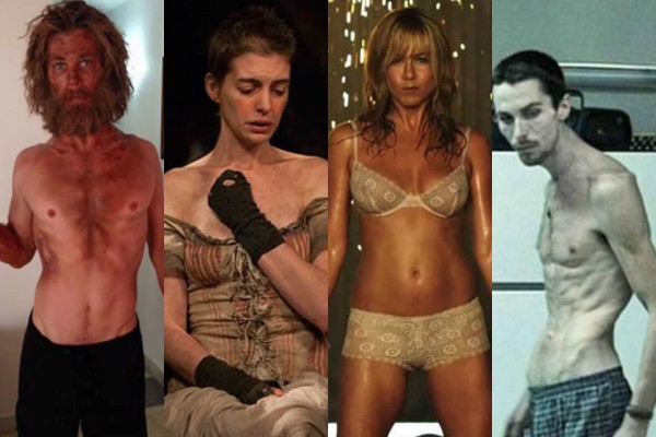 Chris Hemsworth, Anne Hathaway, Jennifer Aniston e Christian Bale (Foto: Reprodução)