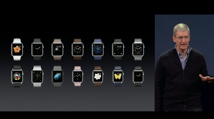Apple watch tem diferentes combinações de pulseiras e cores (Foto: Reprodução)