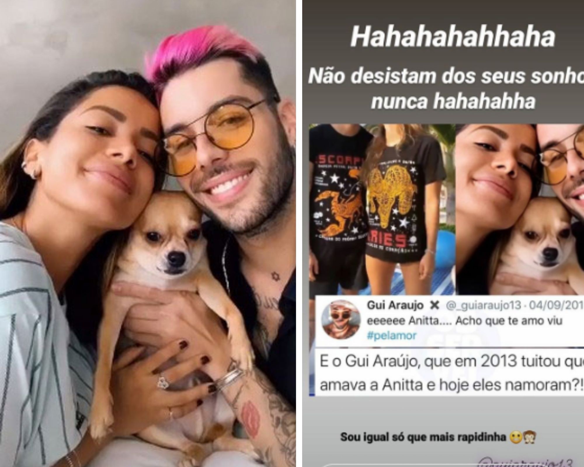 Foto: Gui Araujo parabeniza ex-affair de Anitta em aniversário - Purepeople