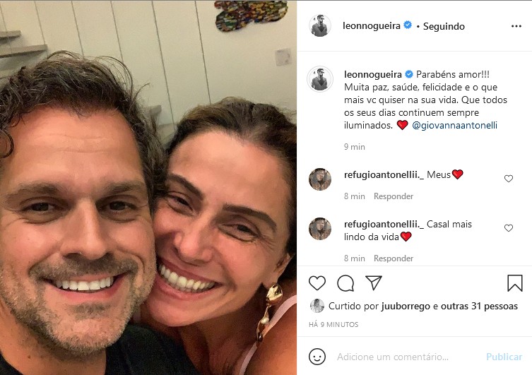  Leonardo Nogueira e Giovanna Antonelli (Foto: Reprodução/Instagram)